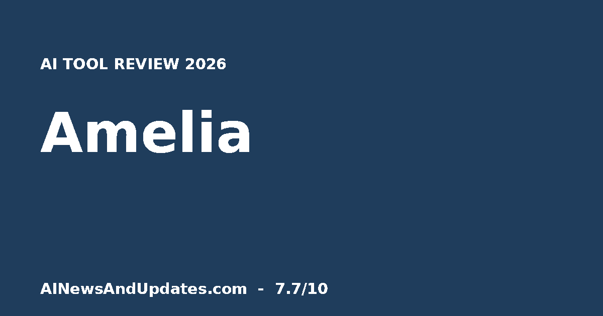 Amelia Review (2026): Features, Pricing & Verdict