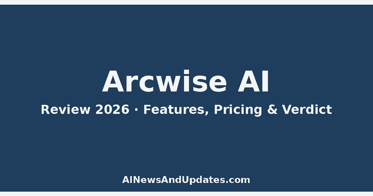 Arcwise AI Review (2026): Features, Pricing & Verdict