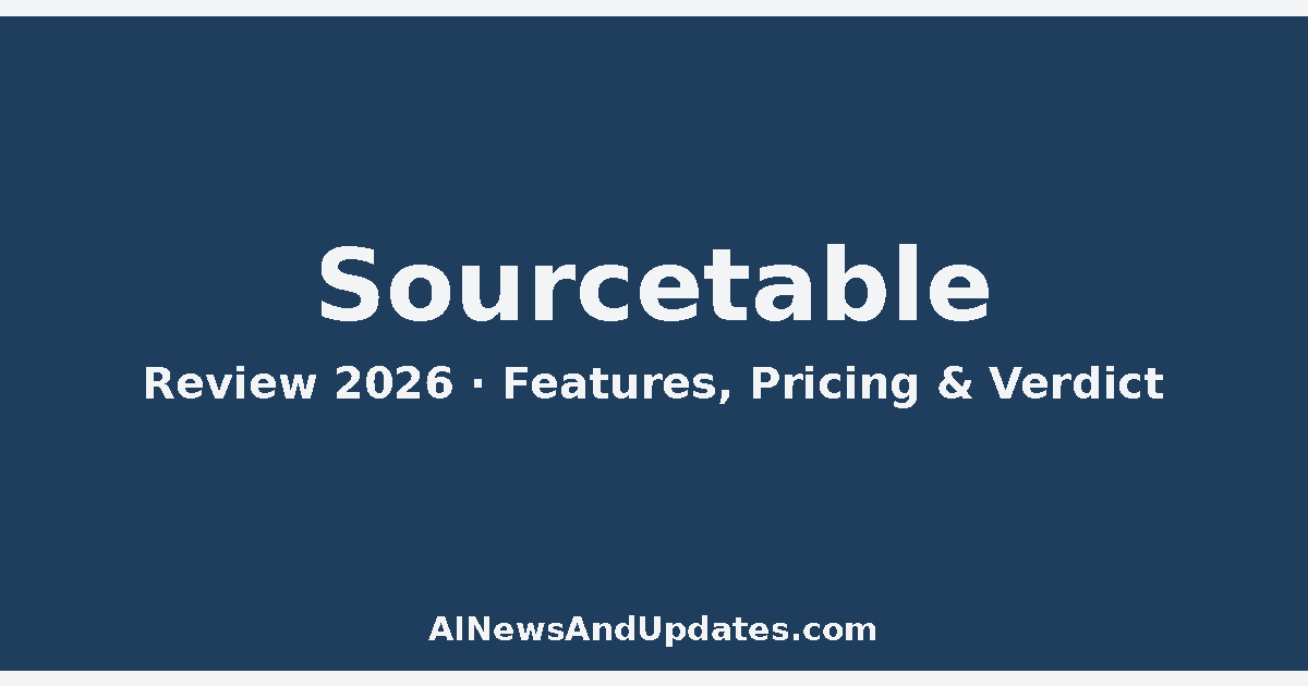 Sourcetable Review (2026): Features, Pricing & Verdict
